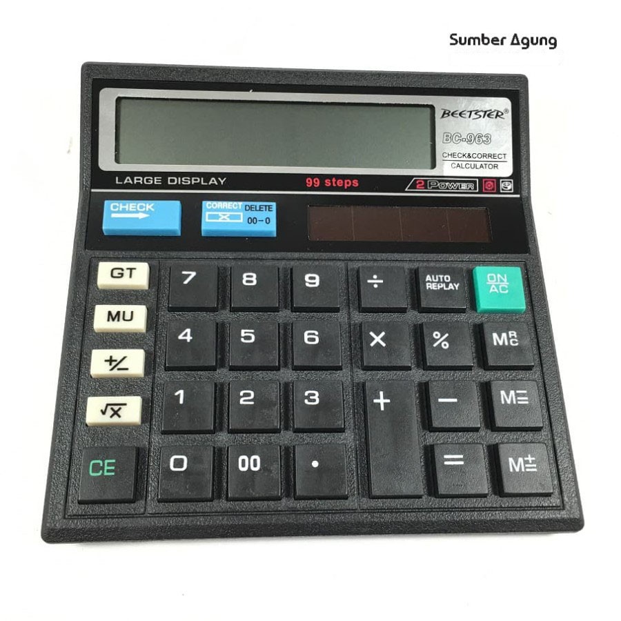 

Kalkulator Elektronik Tenaga Sinar Termasuk Baterai Beetster BC963