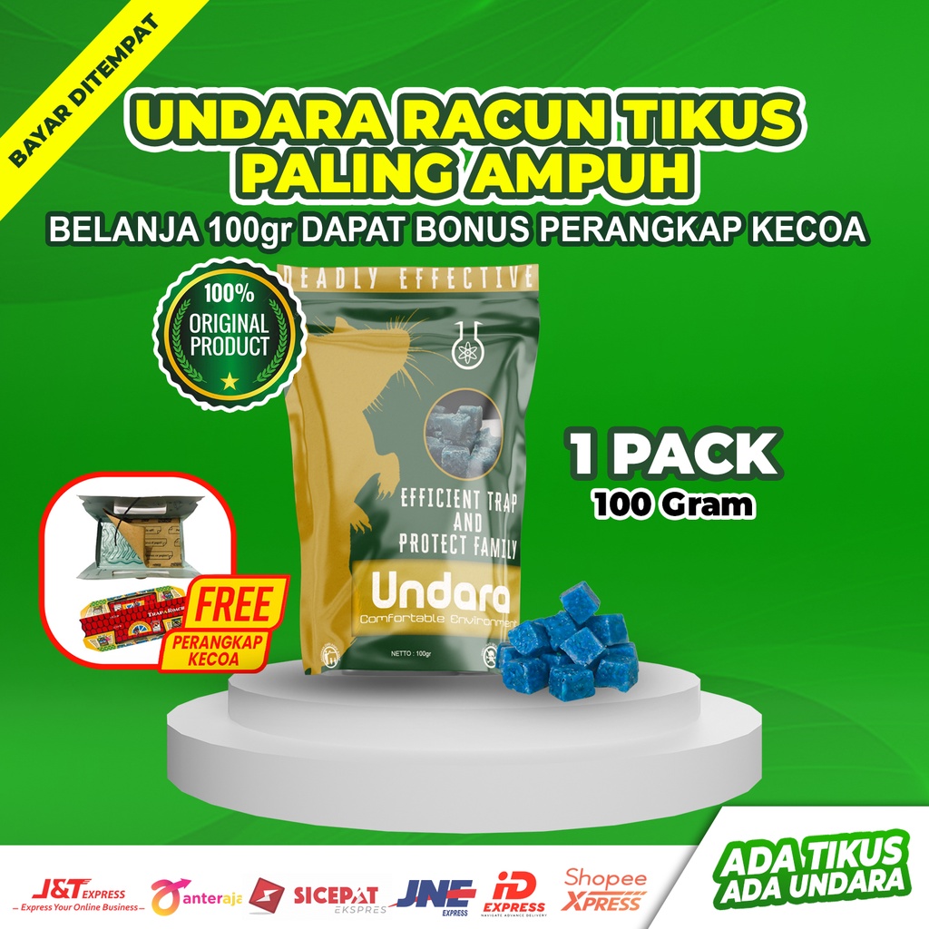 Racun UNDARA 100gr COD Original Racuntikus Jebakan Lem Pembasmi Alat Obat Pengusir Perangkap Anti Pe