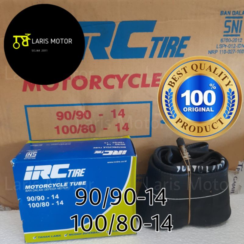BD IRC 90/90-14 atau 100/80-14 Ban Dalam IRC Asli 100% Original 9090 ring 14 / 10080 ring 14 / 89908