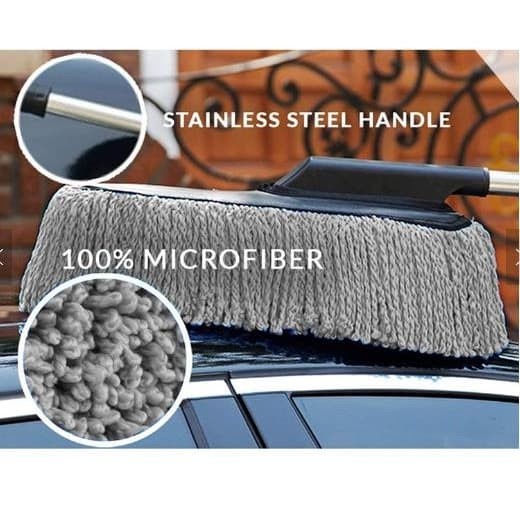 AM-16 Kemoceng Microfiber Pembersih Debu Mobil Lap Cuci Bisa dipanjangkan Car Duster Pembersih Debu Rumah &amp; Mobil