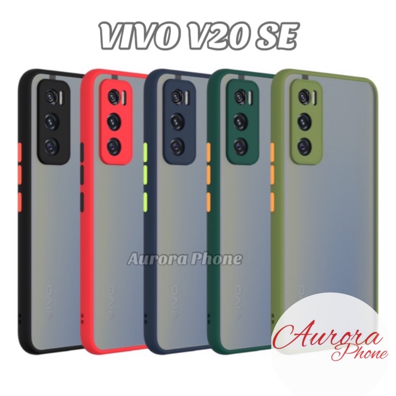 Vivo V20 SE Frosted Camera Protection Casing Vivo V20 SE  / Soft Case Vivo V20 SE / Vivo V20 SE / Fr