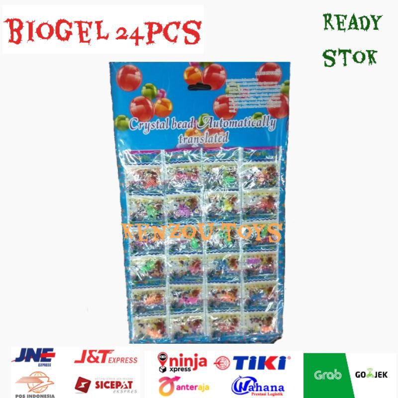 Mainan Water Beads.  biogel Anak Sensory play growing animal