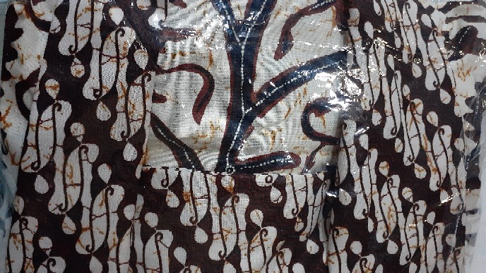 Couple Blus Batik Peplum Wahyu Sogan Sarimbit Atasan Batik Modern Casual Kerja Seragam Kantor