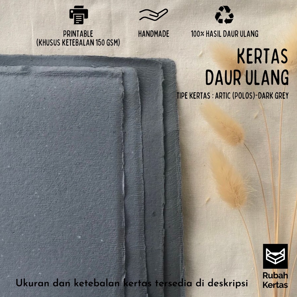 

Kertas Daur Ulang Variant Artic/Polos, Warna Dark Grey