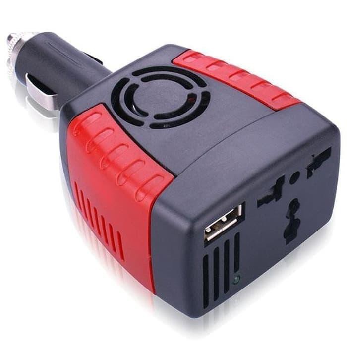 Promo Charger USB & Colokan Listrik Mobil 150W Car Inverter Taffware TF-150W Murah