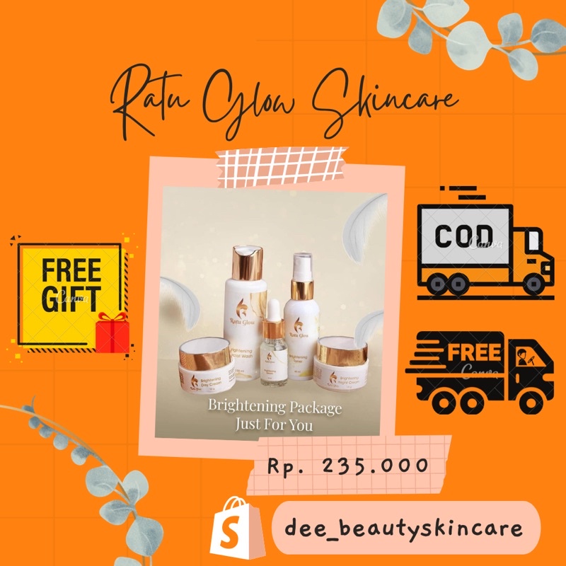 (FREE GIFT) RATU GLOW SKINCARE BEBAS PILIH HADIAH PAKET WAJAH BPOM AMAN BUMIL BUSUI BRIGHTENING SERI