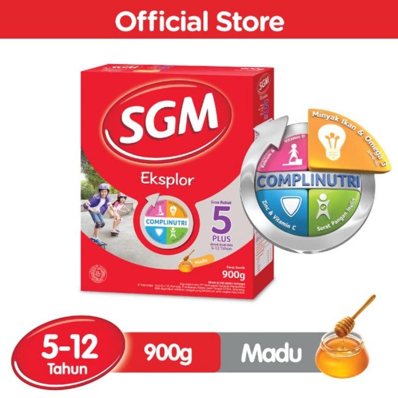 SGM Eksplore 5 plus 5+ 900 gr cokelat madu