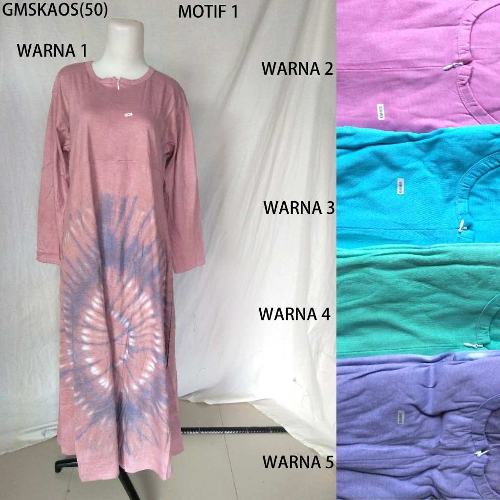 Long Dress Gamis Kaos Batik  Pekalongan 1 Shopee Indonesia