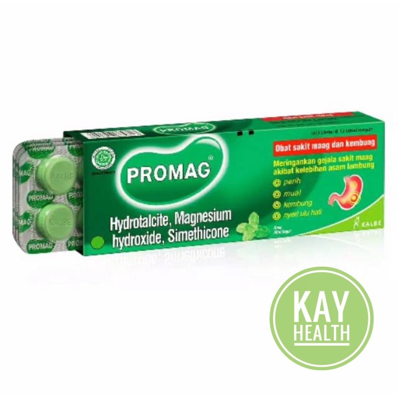 

Promag 1pak isi 3strip (per strip isi 10tablet kemasan baru)