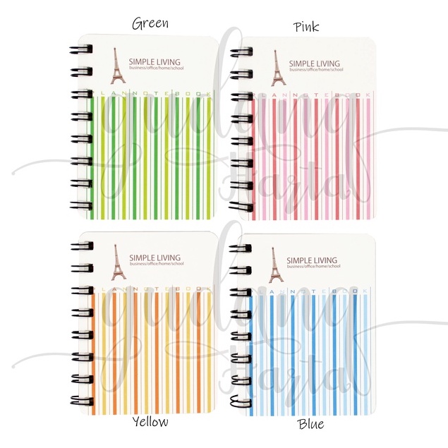 

GCC Notebook A7 Spiral Simple Strip Buku Mini Motif Garis Garis GCC 308546