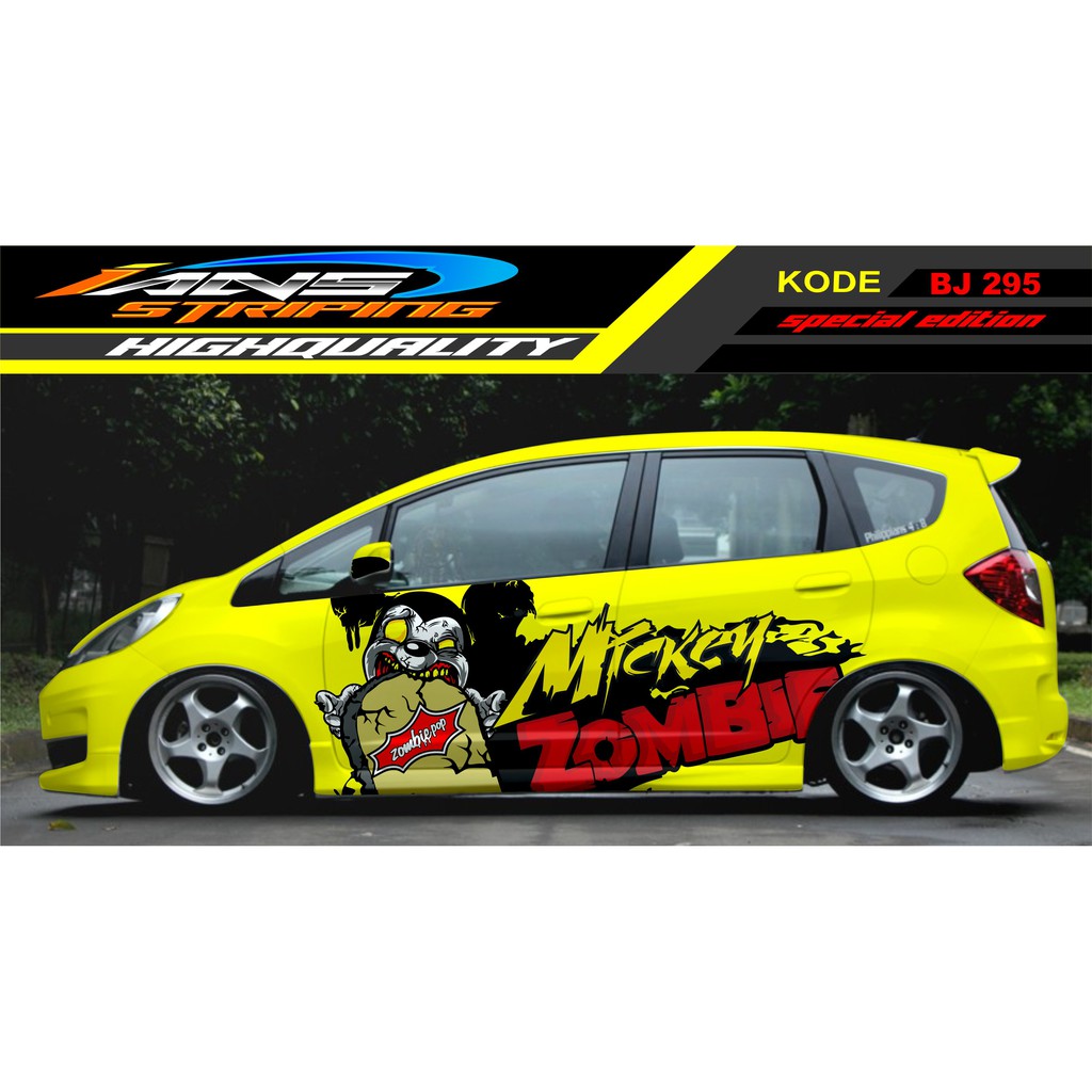 STICKER MOBIL JAZZ, BRIO / DECAL STICKER MOBIL / STIKER JAZZ, BRIO, AGYA, YARIS