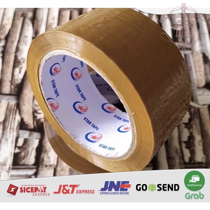 Lakban 65, 72, 85, 100Yard / Isolasi Bening &amp; Coklat Packing Dus Paket