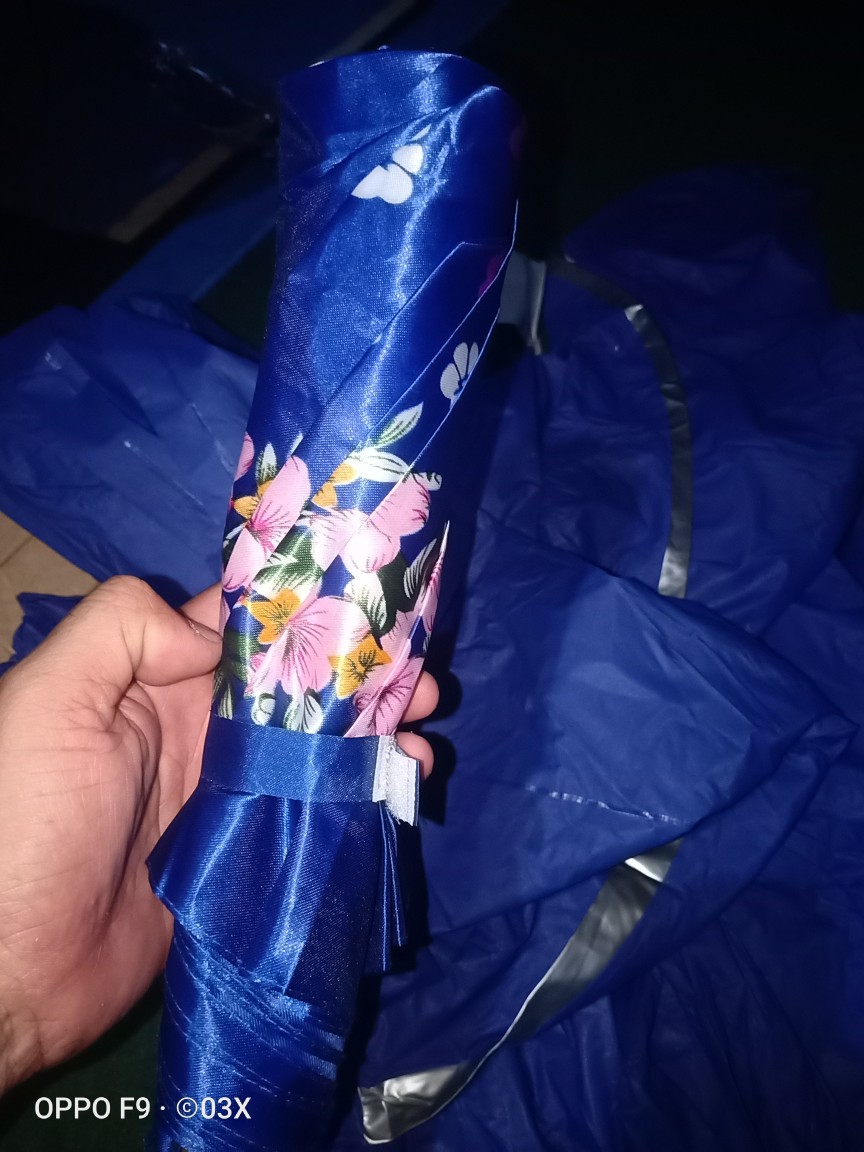 Payung Lipat 2 Saten Kembang