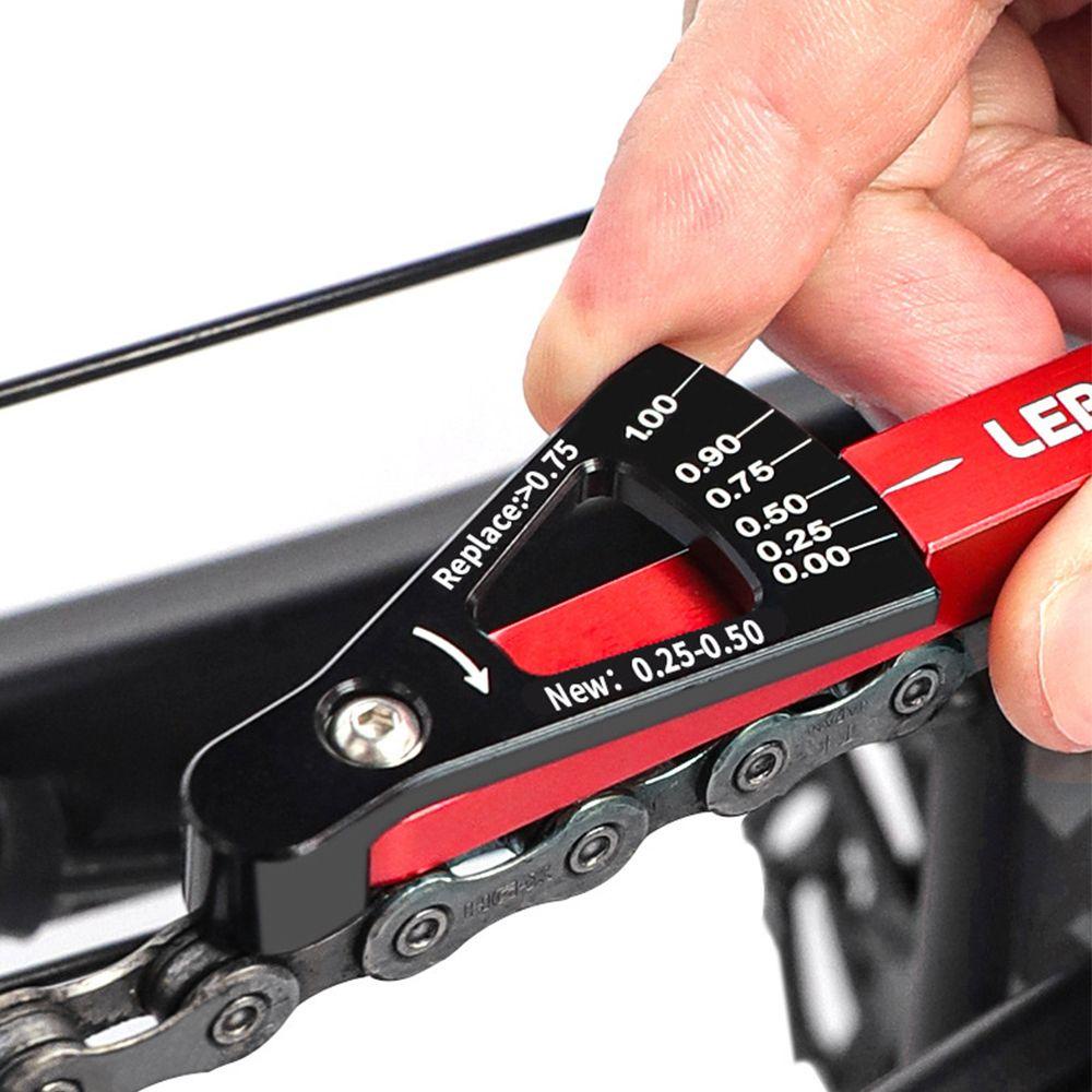 R-FLOWER Bike Chain Gauge Aksesoris Sepeda Chains Gauge Pengukur MTB Alat Sepeda