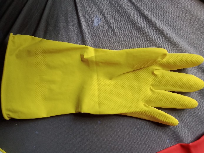 Termurah Fawi Fs-005 Sarung Tangan Latex/karet/glove Cuci Piring Ukuran L