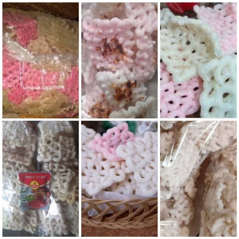 

MURAH!! 4 KG KERUPUK USEK/ TAYAMUM PASIR MENTAH/KERUPUK KERIPIK/MAKANAN RINGAN