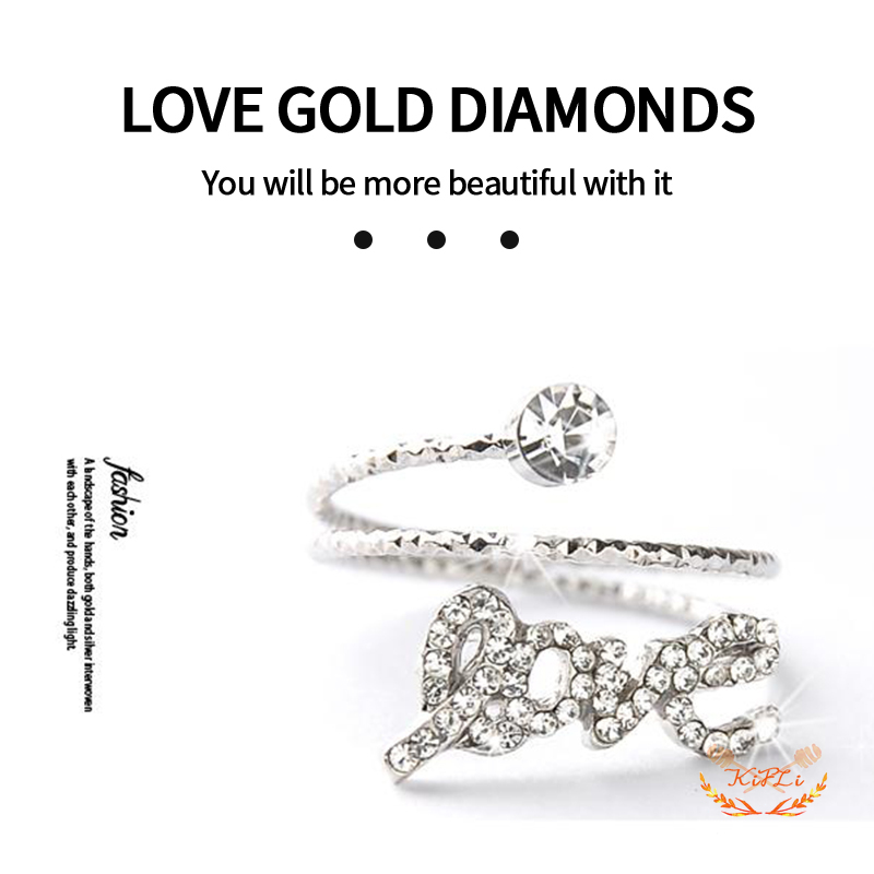 Cincin Perhiasan,Cincin Titanium Wanita,Mode Berlian Imitasi Korea,Ring Titanium