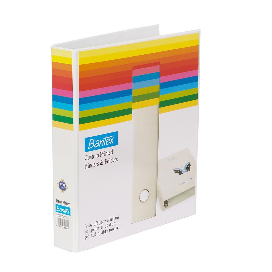 

First Come Bantex Insert Ring Binder 3 Ring D 65mm A4 White #8662 07