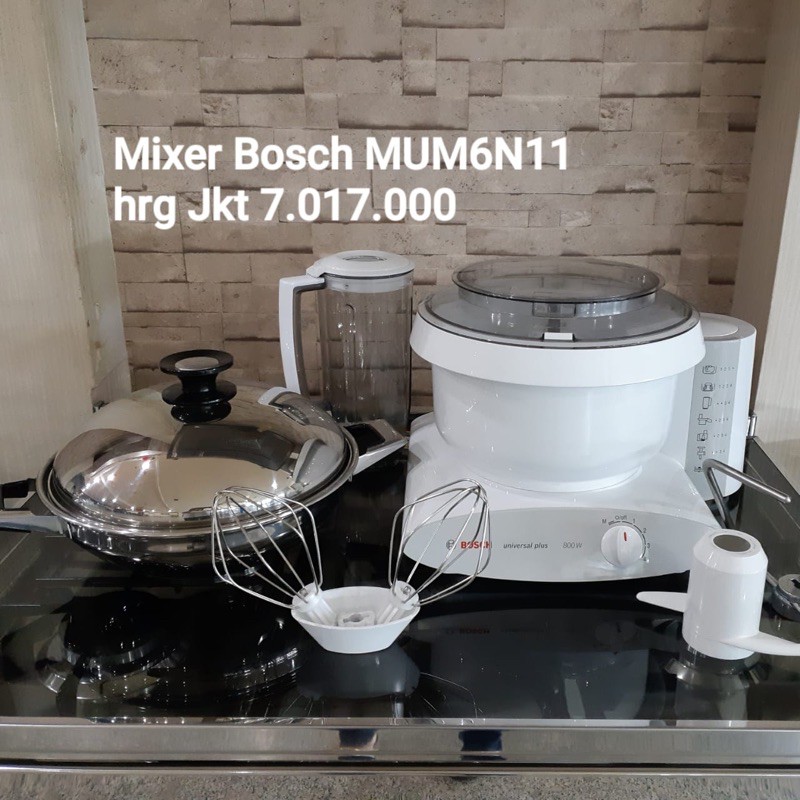 MIXER BOSCH UNIVERSAL PLUS MUM 6N11 FREE HADIAH/MIXER ROTI MEREK BOSCH GARANSI RESMI PT SICO