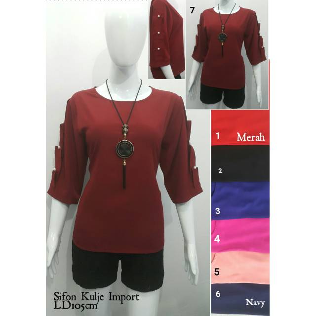 Blouse sifon import 50792