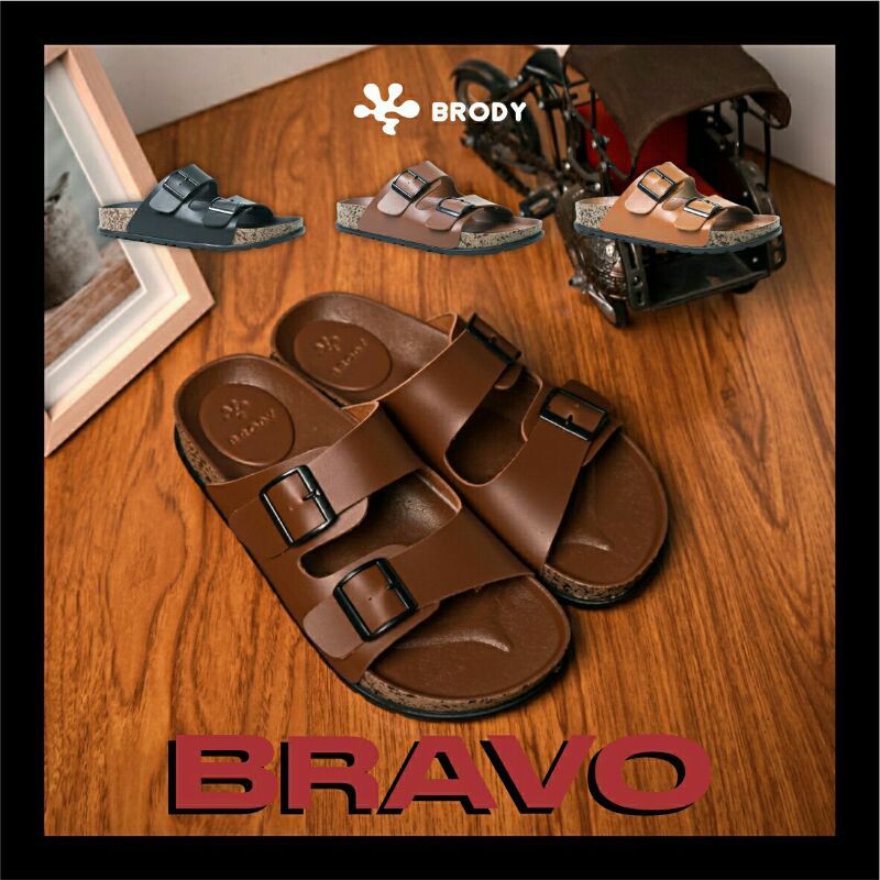 Sandal Slide Santai Pria | BRODY tipe BRAVO