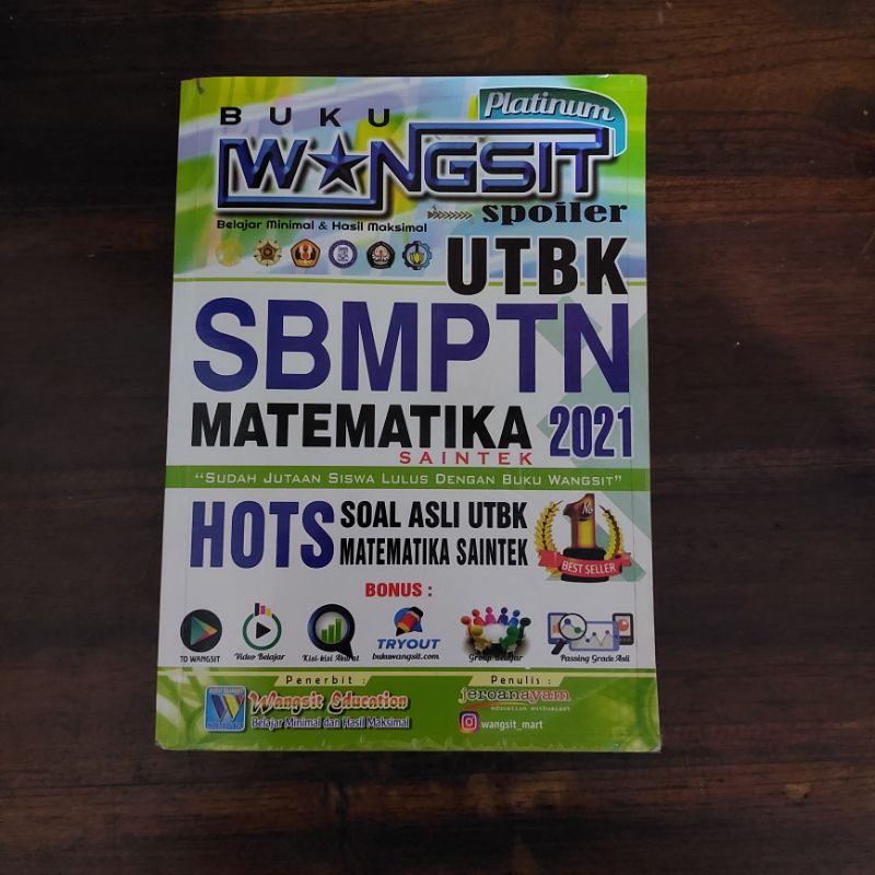 [PRELOVED] MATEMATIKA WANGSIT PLATINUM SAINTEK 2021 BY JEROANAYAM