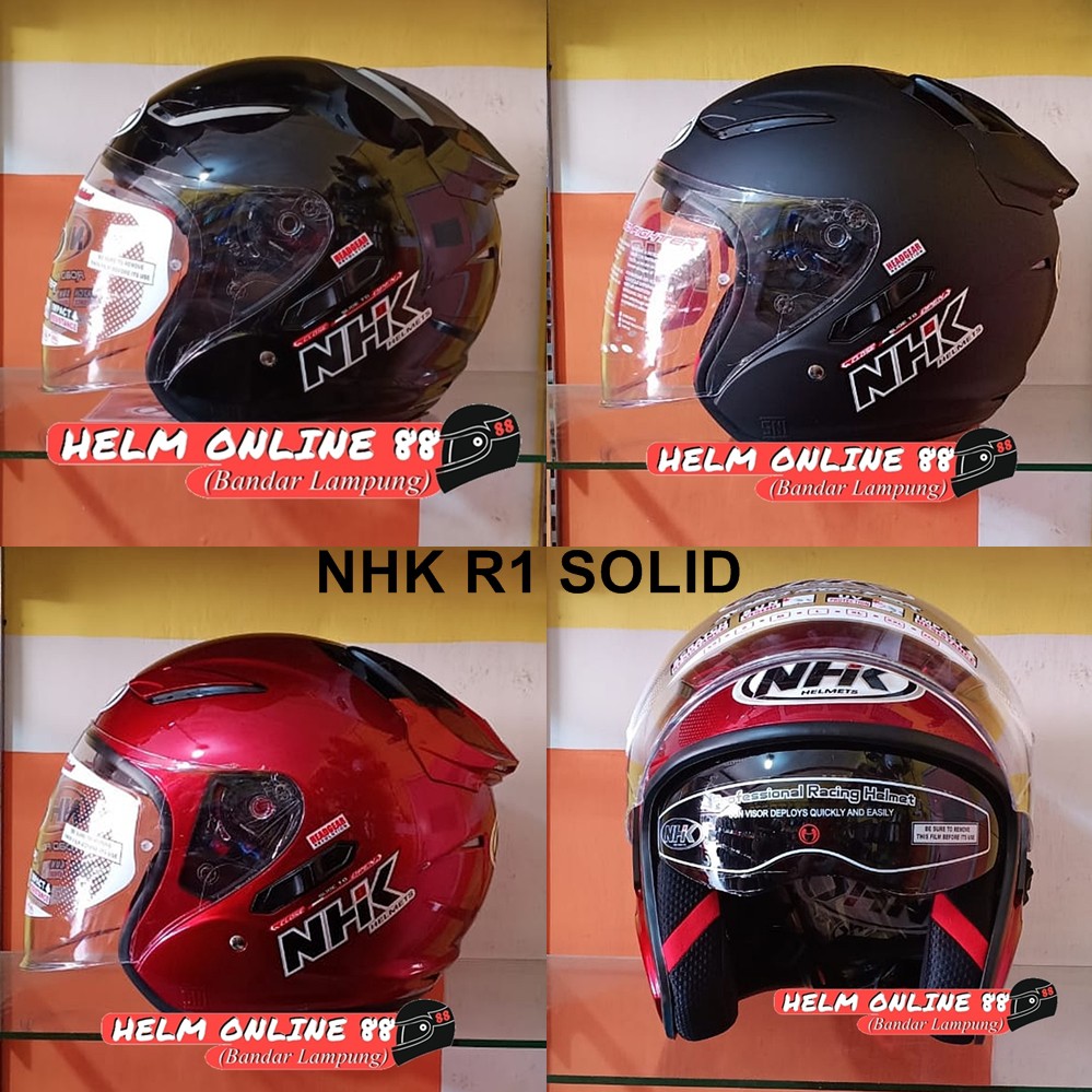Helm NHK R1 Solid NHK R1 Double Visor