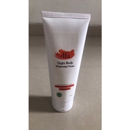 DFA Body Lotion Night Whitening Cream Serum Pemutih Kemasan Tube 100 gram