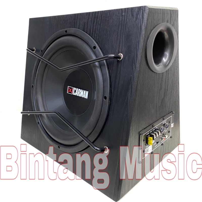 Subwoofer Aktif Carman Cm 1211 12inch subwoofer mobil carman ( bayar di tempat )