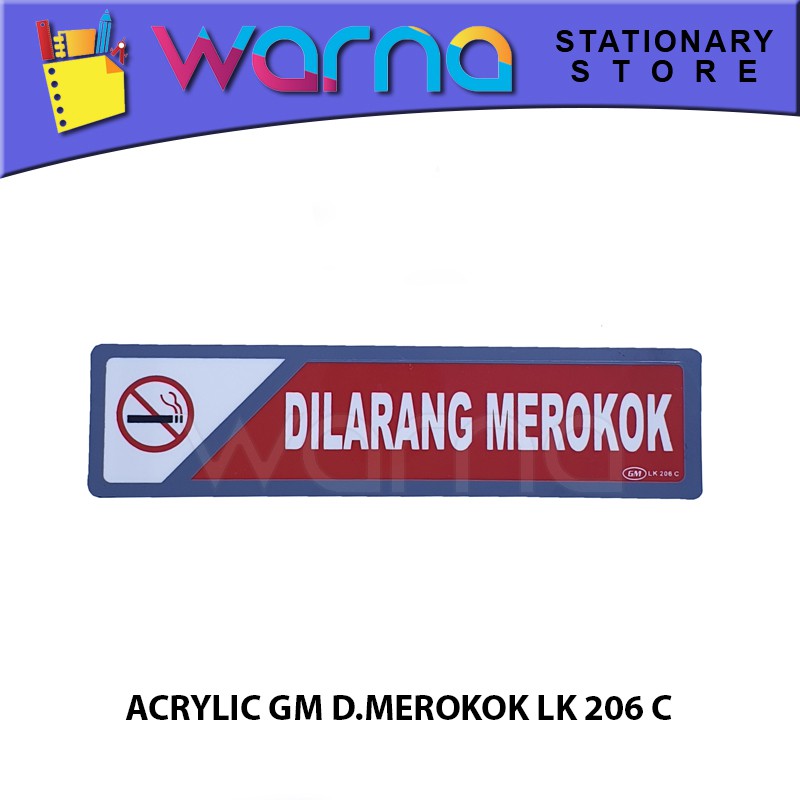 

ACRYLIC GM LABEL D. MEROKOK LK 206 C