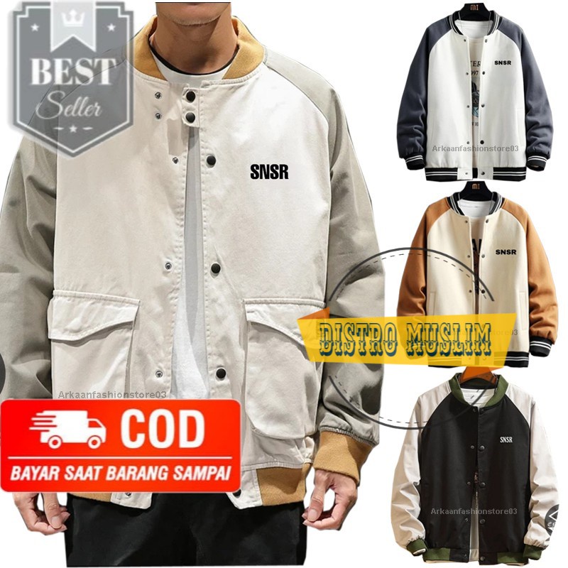 AKN JAKET BOMBER PRIA / JAKET BOMBER BISBOLL SNSR ORIGINAL SENSOR #
