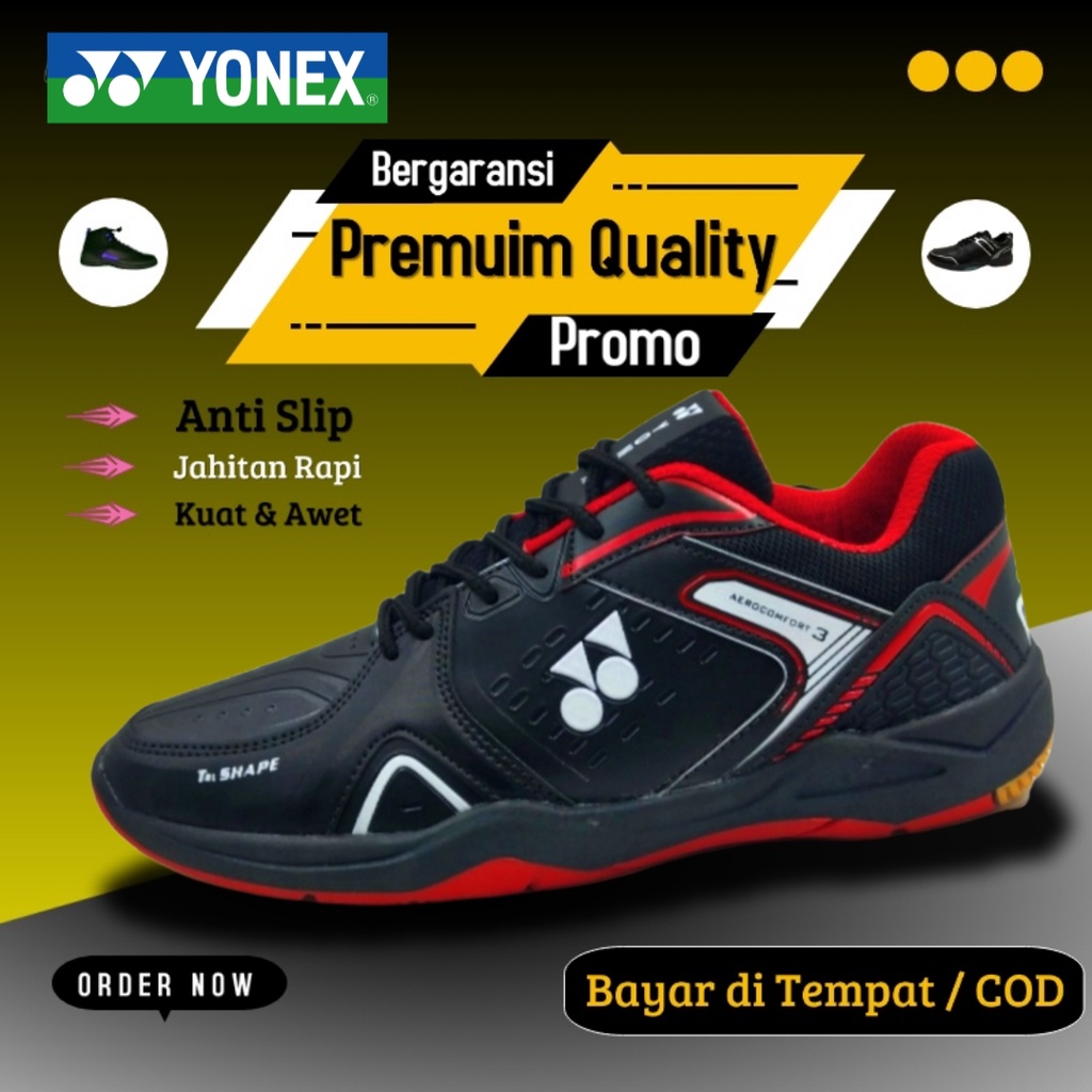 YONEX AERO COMFORT 3 / Sepatu badminton bulutangkis senam gym olahraga lari pria wanita