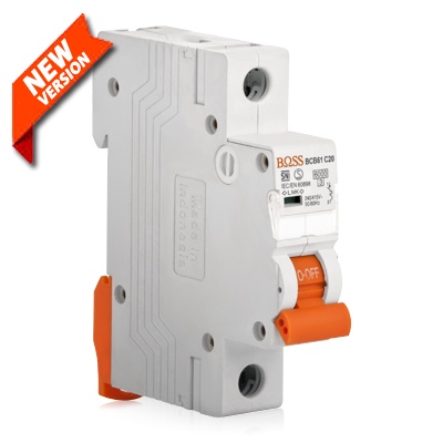MCB 1Phase Breaker 6kA 6A / 10A / 16A / 20A BOSS Grosir