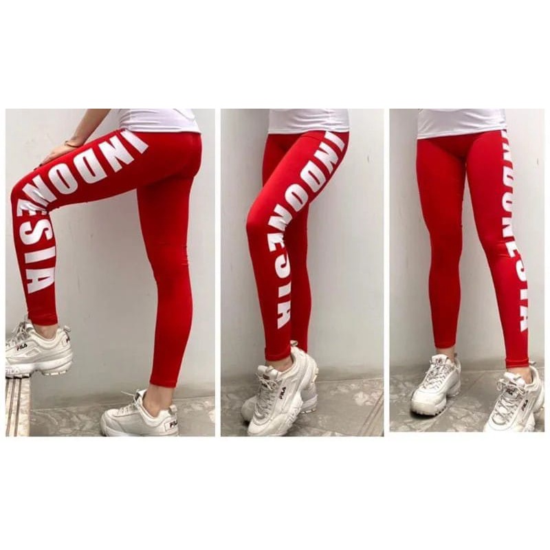 Clothing May - Legging Indonesia Merah Putih legging dewasa jersey murah bandung