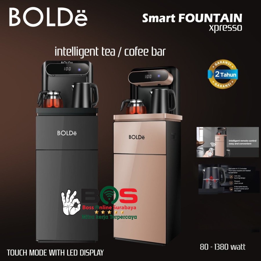 Bolde Super Smart Fountain Expresso Dispenser Air Minum Galon Bawah