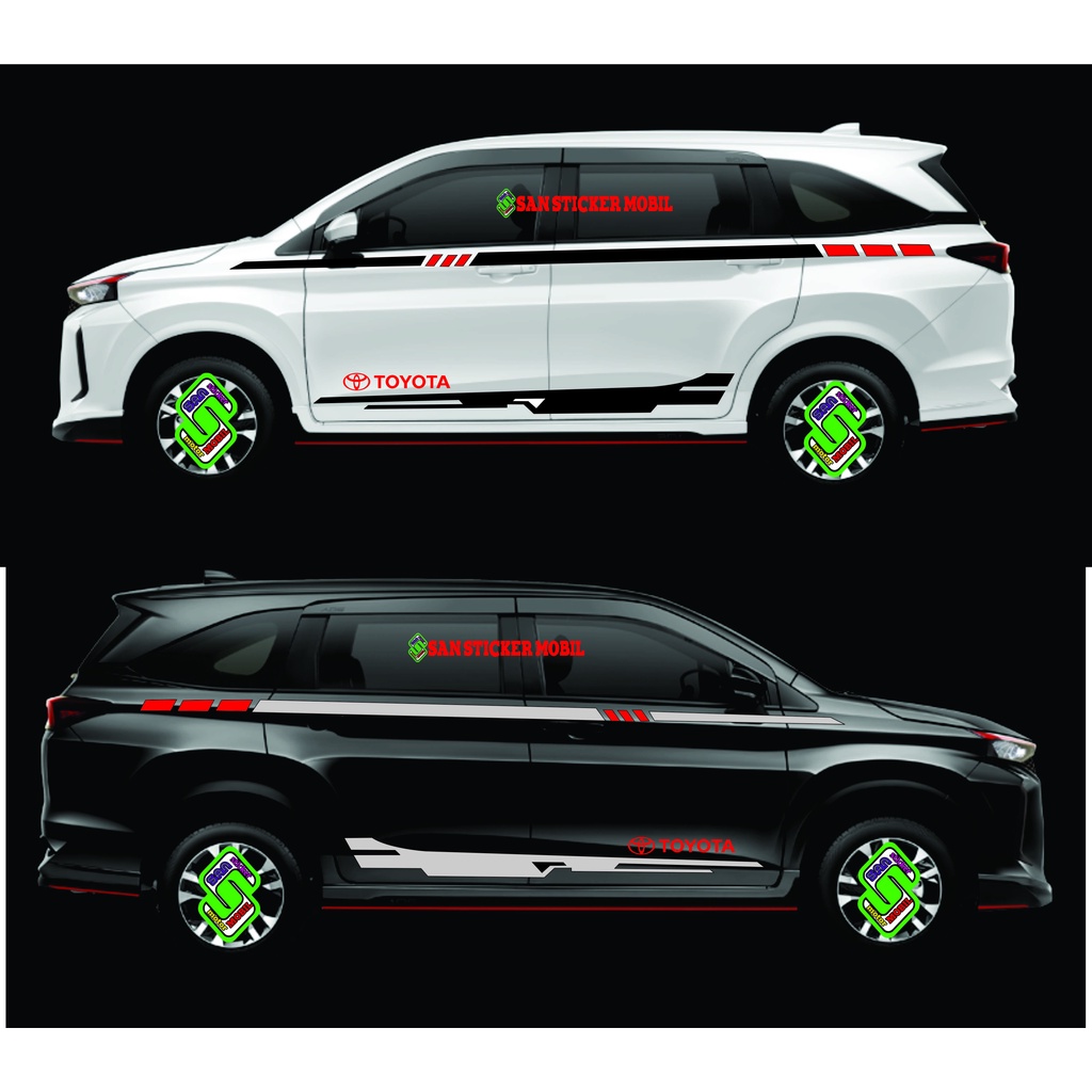 0297 sticker toyota avanza sticker mobil avanza striping toyota avanza sticker striping mobil avanza
