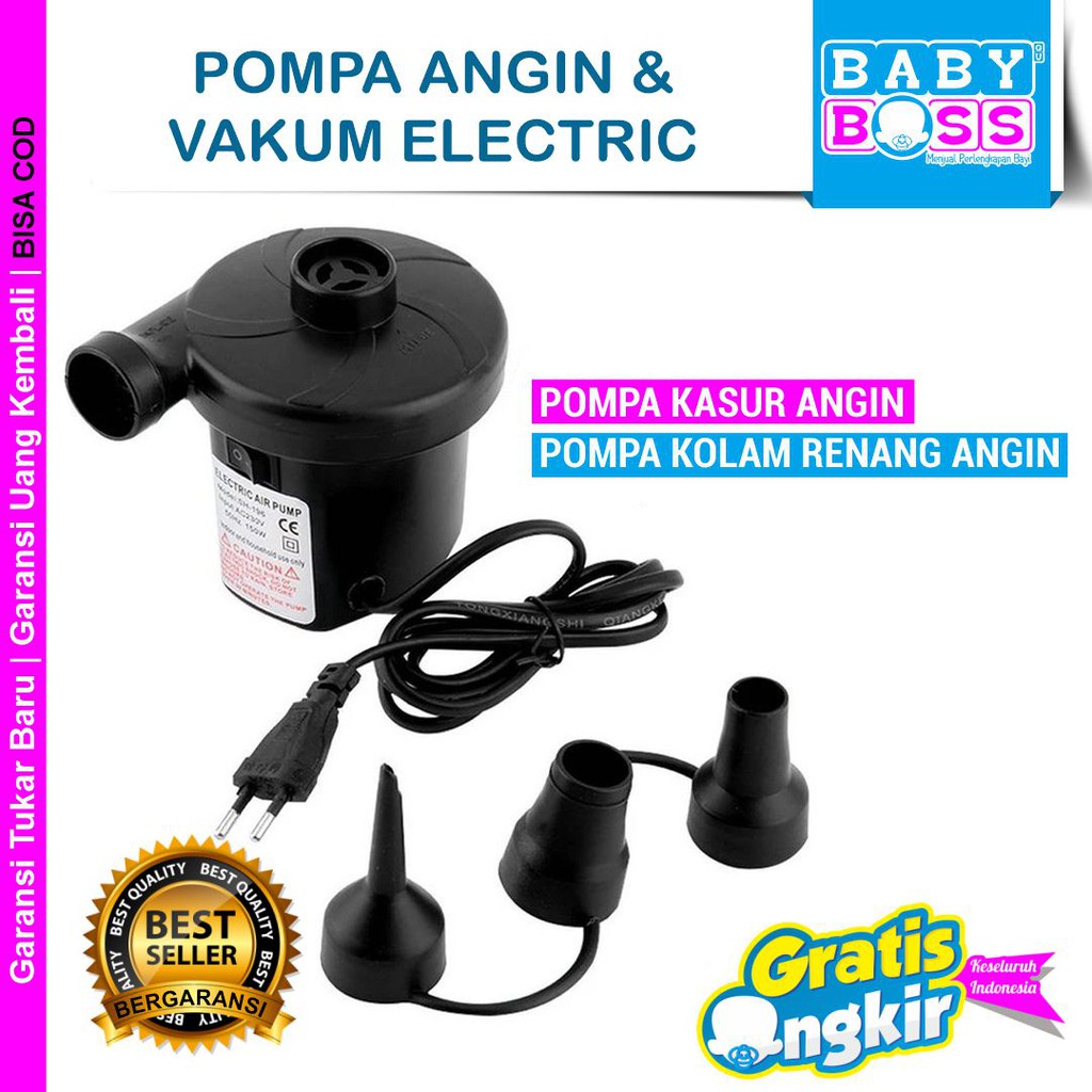 POMPA ANGIN ELEKTRIK / POMPA ANGIN / POMPA KASUR ANGIN ELEKTRIK / POMPA ELEKTRIK ANGIN / POMPA KASUR