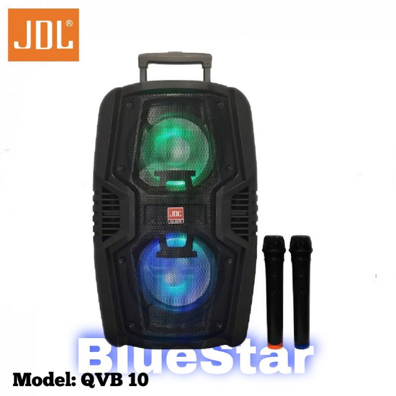 Speaker Portable Wireless JDL QVB 10 Double Original 10 inch Bluetooth - USB
