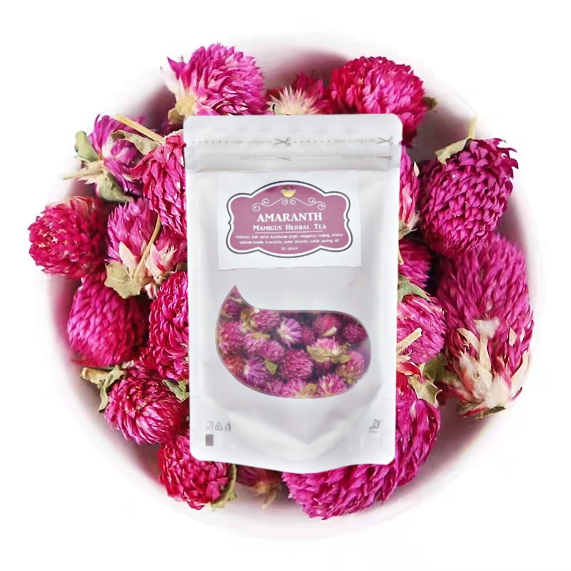 

POUCH Teh Bunga Amaranth / Globe Amaranth Tea / Teh Herbal Alami