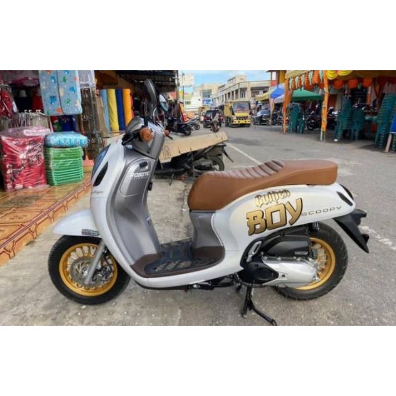 Jok scoopy ala vespa jok scoopy new scoopy fi scoopy karbu caferacer