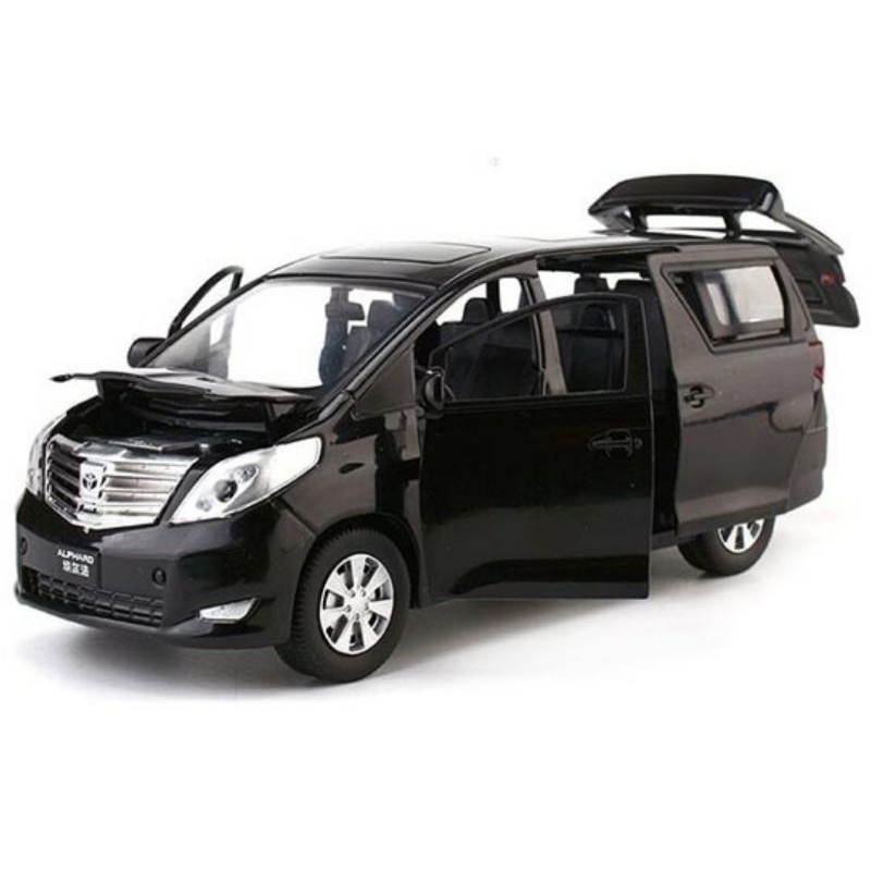 Diecast Mobil Toyota Alphard Miniatur Mobil Mainan Pajangan