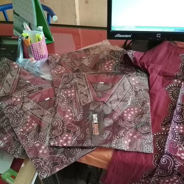 Harga Promo!! Kemeja Pria Batik Motif Banyamuk Dan Sekar Jagad