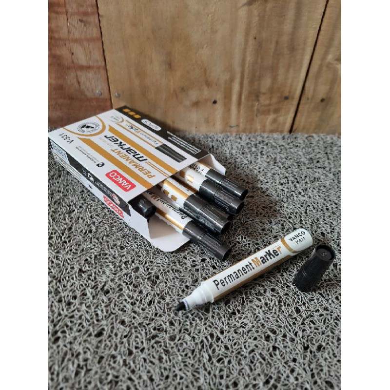 

Spidol permanent vanco v-531 hitam per 1 pcs