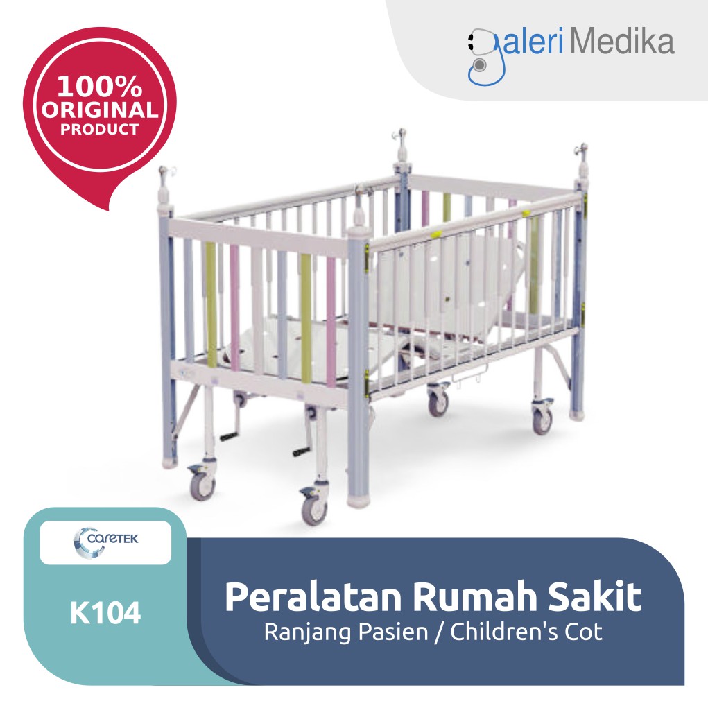 Ranjang Tidur Anak Caretek K104 Children's Cot 2 Crank