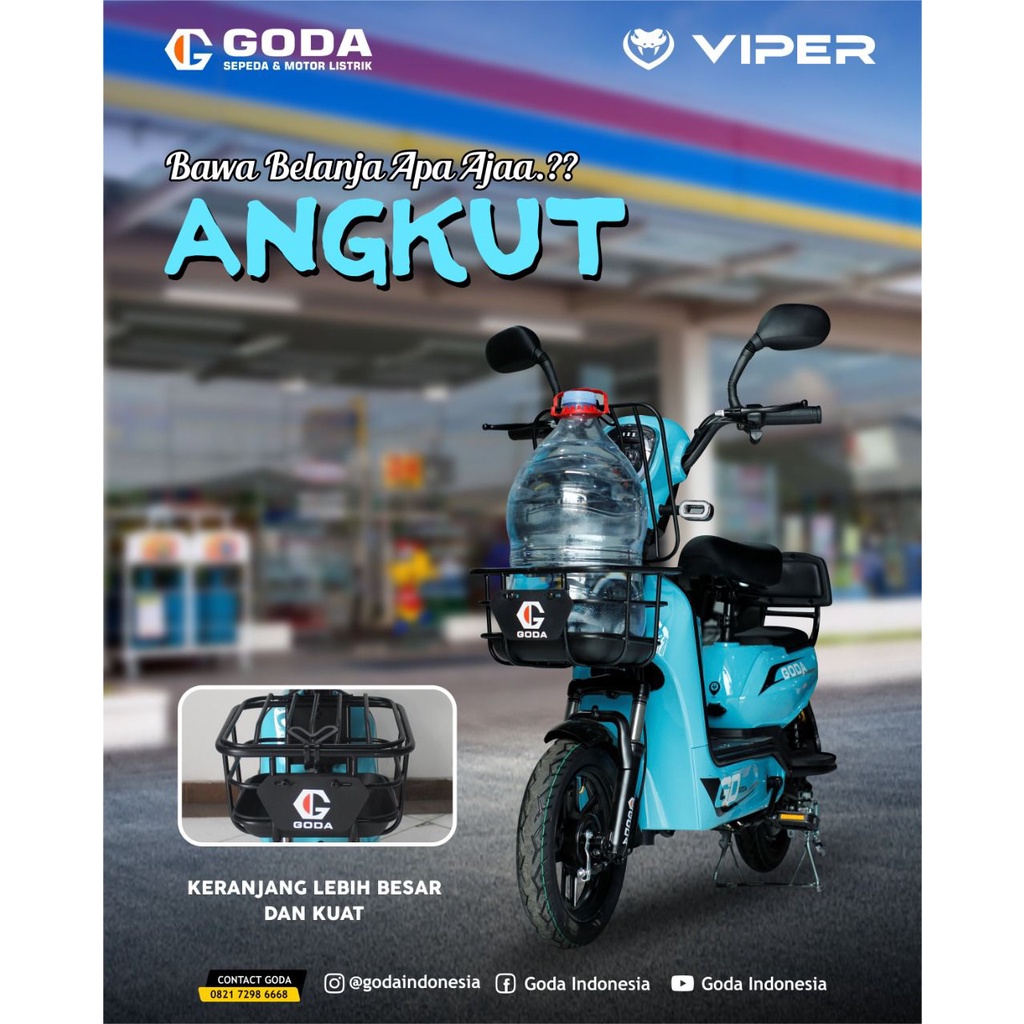 Sepeda listrik Goda 141 pengiriman surabaya saja
