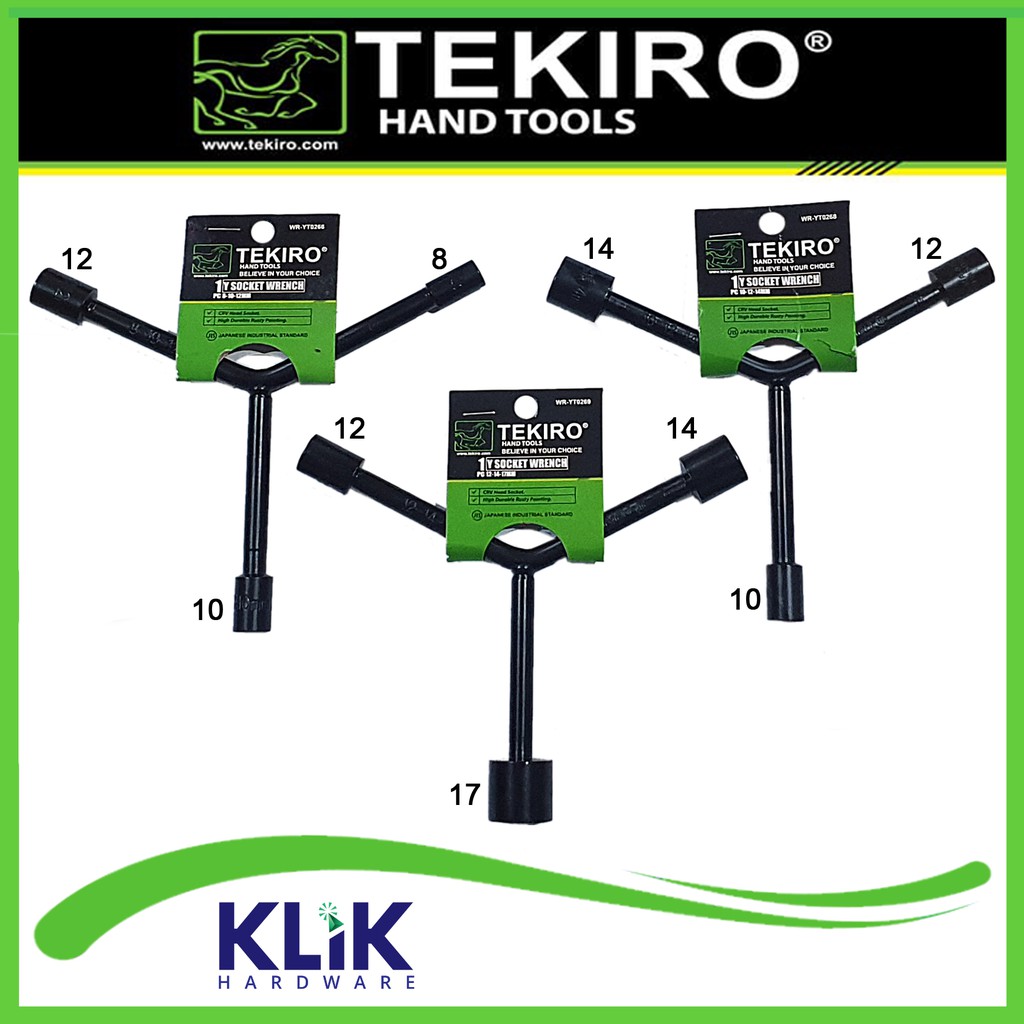 Tekiro Kunci Shock Sock Sok Y - Pilih Ukuran Model Y 8 10 12 14 17 mm CR-V