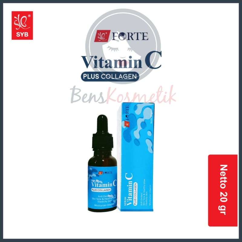 SYB FORTE SERUM COLLAGEN DAN VITAMIN C BOX BIRU / vitc collagen glow