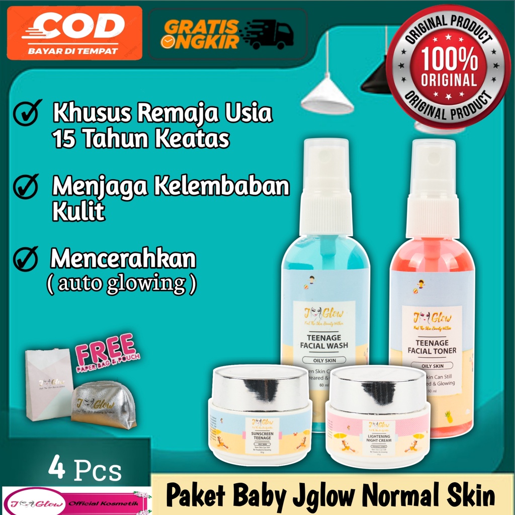 JGlow Skincare J Glow Scincare Paket Baby Normal Skin Care Perawatan Wajah Sekincare Cream Aman Untu