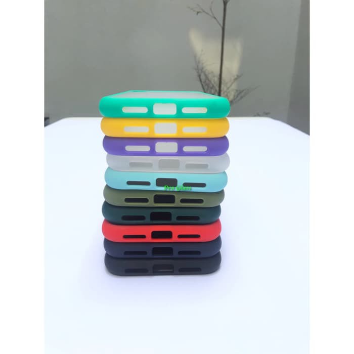 C117 Iphone X / XS / XR / XS MAX Premium Matte Acrylic Silicone Hybrid Case