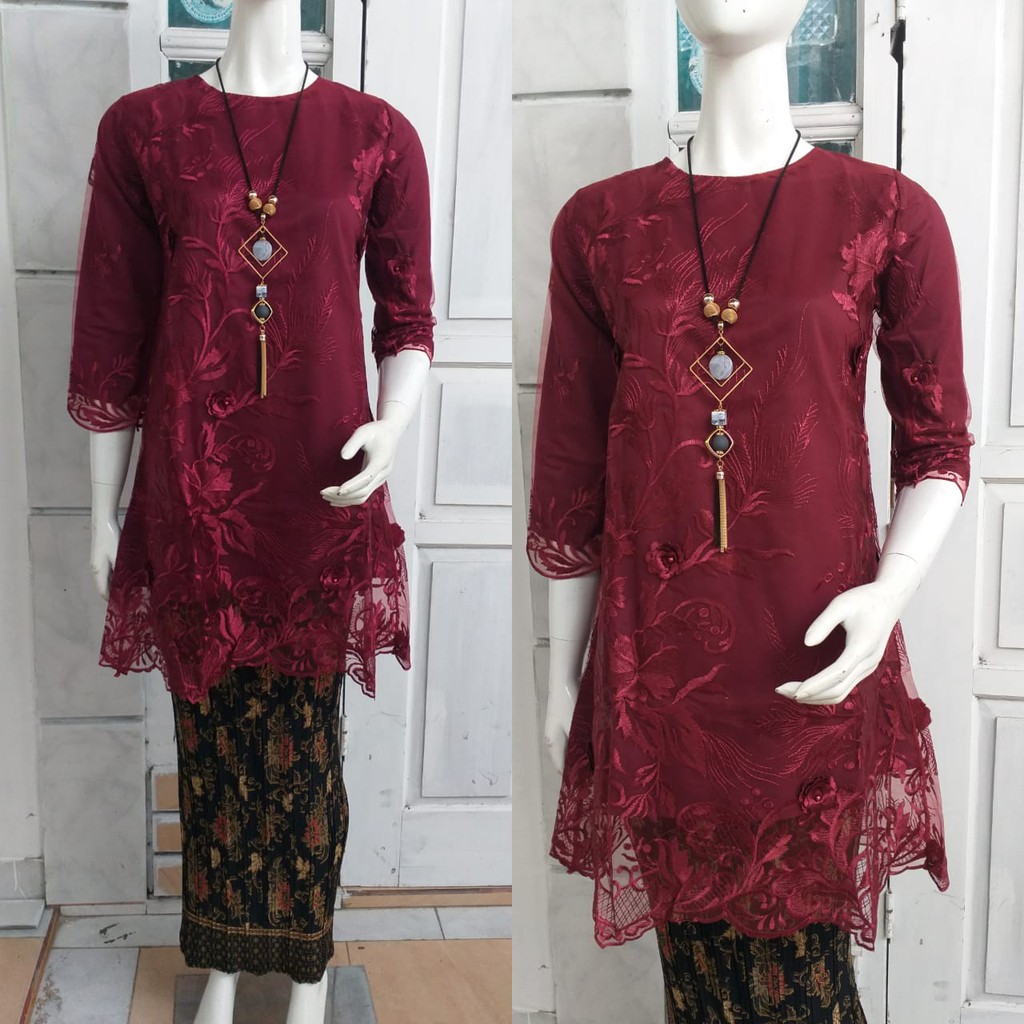 Baju kurung tulle bordir